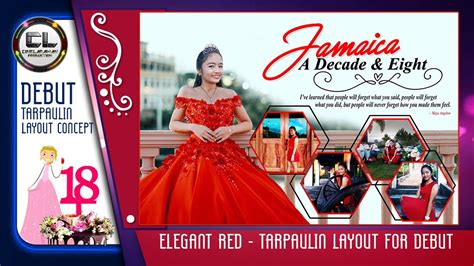 Tarpaulin Layout 18th Birthday Background Background Design For Debut