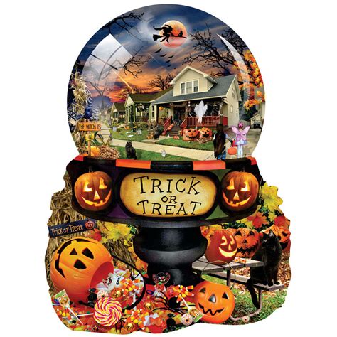Halloween Globe 1000 Piece Shaped Jigsaw Puzzle | Spilsbury