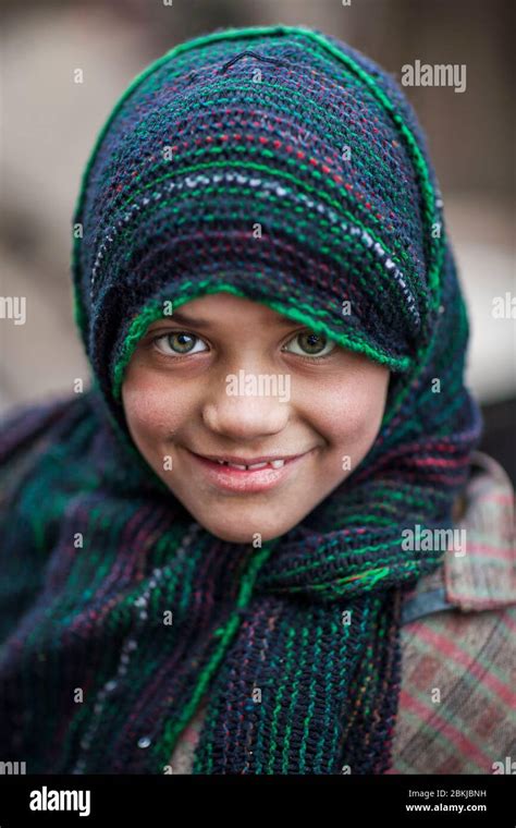 India Jammu And Kashmir Pahalgam Portrait Of A Young Girl Smiling