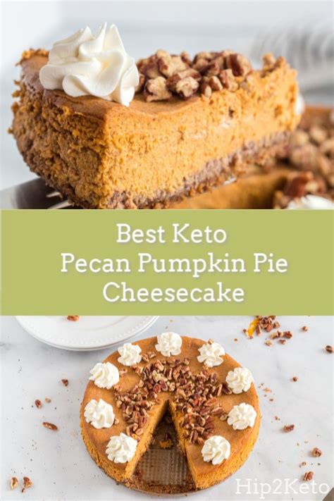 Keto Pumpkin Cheesecake With A Pecan Crust Keto Dessert Recipes Low