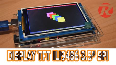 Display Tft Ili9486 Spi 35 Per Arduino Mega Youtube