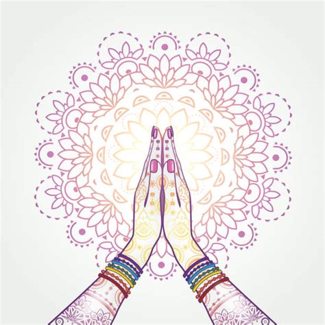 Silhouette Of Namaste Hand Illustrations Royalty Free Vector Graphics