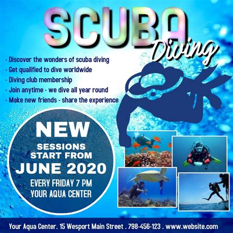 Scuba Diving Template Postermywall