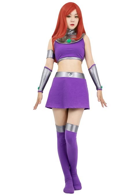Teen Titans Starfire Cosplay Costume Top Skirt