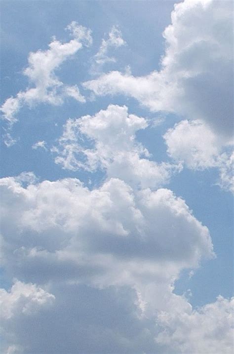 See more of blue aesthetics on facebook. Blue sky and puffy clouds with bright sun, beautiful ...