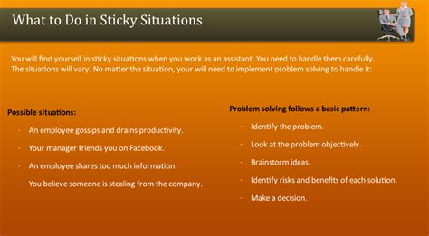 What To Do In Sticky Situations Freshskills