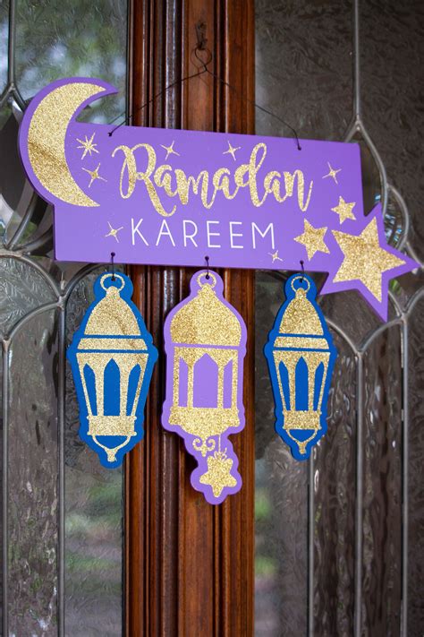 Ramadan Decorations Door Hanger Ramadan Crafts Ramadan Kareem