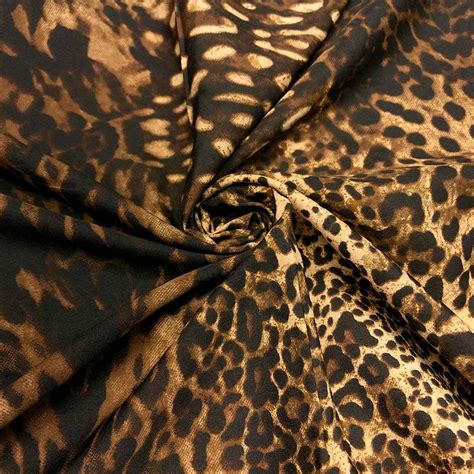 Cheetah Print Polyester Fabric 425yard 100 Polyester 5456 Wide