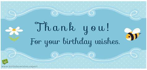 Birthday Wishes Thank You Note
