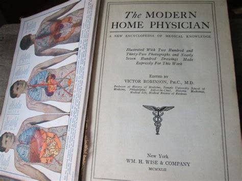 1942 Vintage Book The Modern Home Physician Etsy Vintage Book