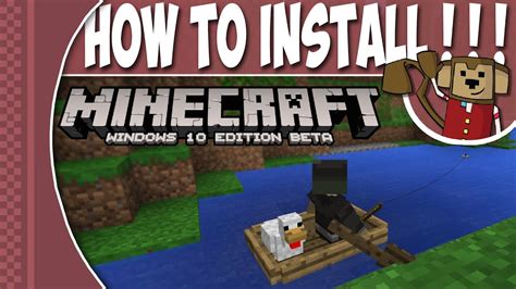 How To Install Minecraft Windows 10 Edition Beta Youtube