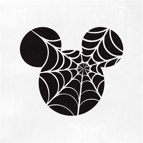 Spider Web Mickey Mouse Svg Halloween Svg Printing Digital