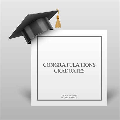 Graduation Cap On Congratulations Paper Corner 1330250 Vector Art At