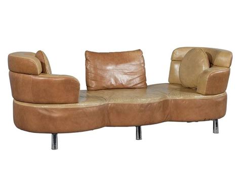 Original Retro Leather Sofa Circa 1960 At 1stdibs