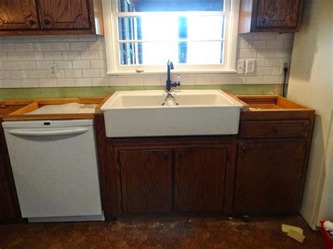It's starting to look like a kitchen! Installing an Ikea Domsjo Sink in a 36" Sink Base Cabinet ...