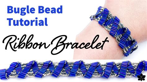 Bugle Bead Ribbon Bracelet Tutorial Beading Diy Jewelry Youtube