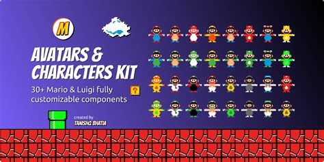 Mario Avatars And Characters Kit Figma Community
