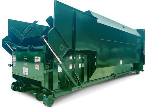 Rj 250wd Self Contained Trash Compactor With Built In Cart Dumper