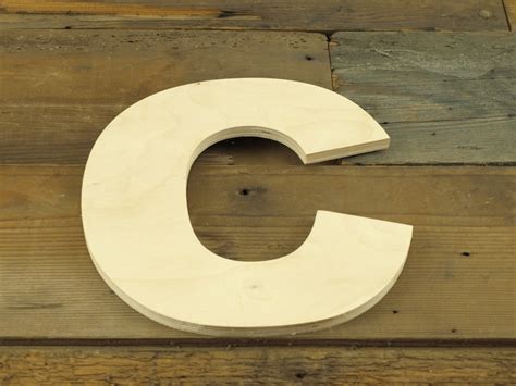 Unfinished 10 Inch Decorative Wooden Letter Etsy