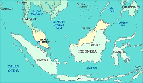 Map Of Malaysia Thailand And Indonesia Maps Of The World