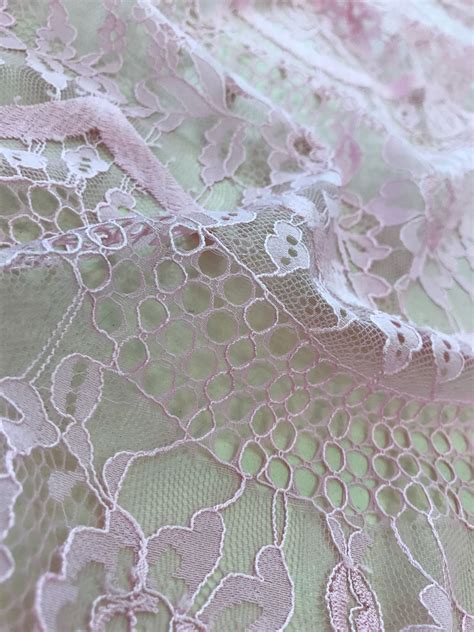 Pink Lace Fabric Chantilly Lace Lace Fabric From