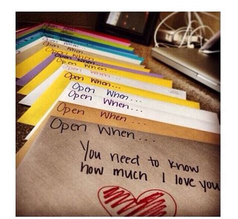 Make A Open When Letters For Your Boyfriendgirlfriend When She Or