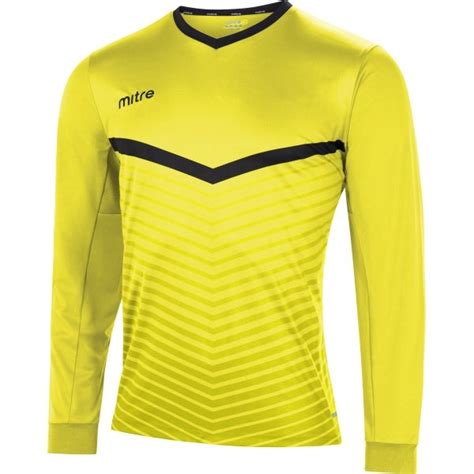 Mitre Unite Yellowblack Football Shirt
