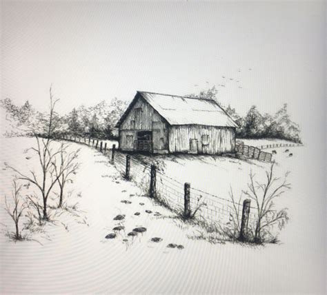 Famous Drawings Of Barns In Pencil Ideas Copaint