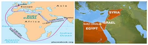 After the egyptian revolution of 1952, the canal was declared to be completely run by egypt. Map Suez Canal Crisis