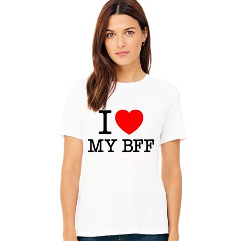 Buy Arrival I Love My Bff Red Heart For Adults Sister Tshirts Best