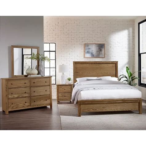 Fundamentals Natural Bedroom Set Vaughan Bassett Furniture
