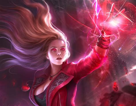 Artstation Scarlet Witch Xiangxiang Lu Scarlet Witch Marvel