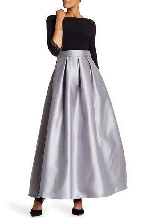 Long Taffeta Skirt For Women Formal Maxi Skirt Bridal Skirt High