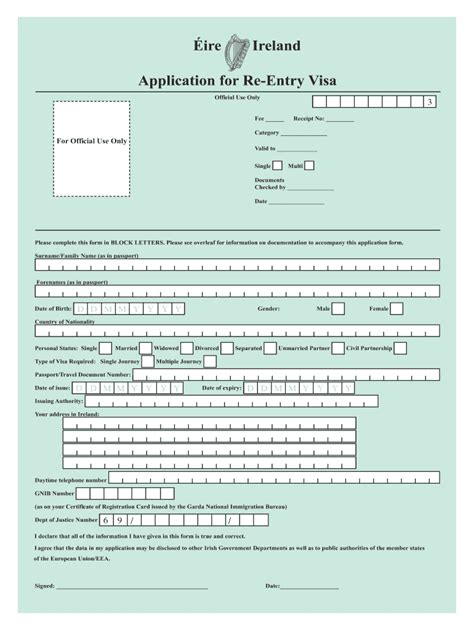 Ireland Visa Application Fill Out And Sign Online Dochub