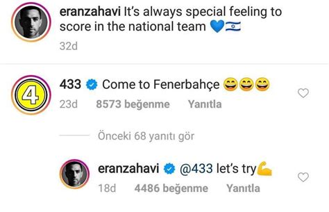 Son Dakika Eran Zahaviden Fenerbahçeye Transfer Cevabı Son