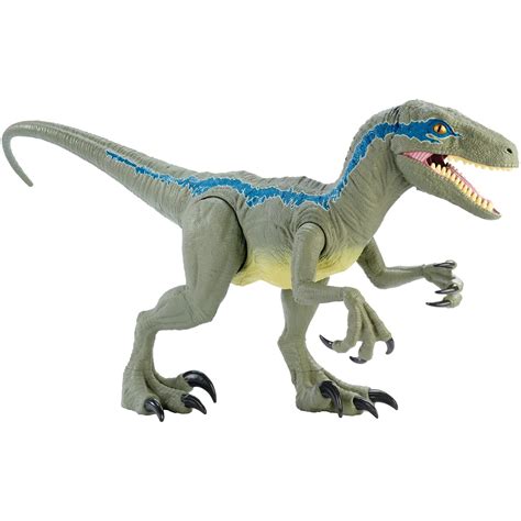 Jurassic World Colossal Velociraptor Blue 18” High And 35 Feet Long