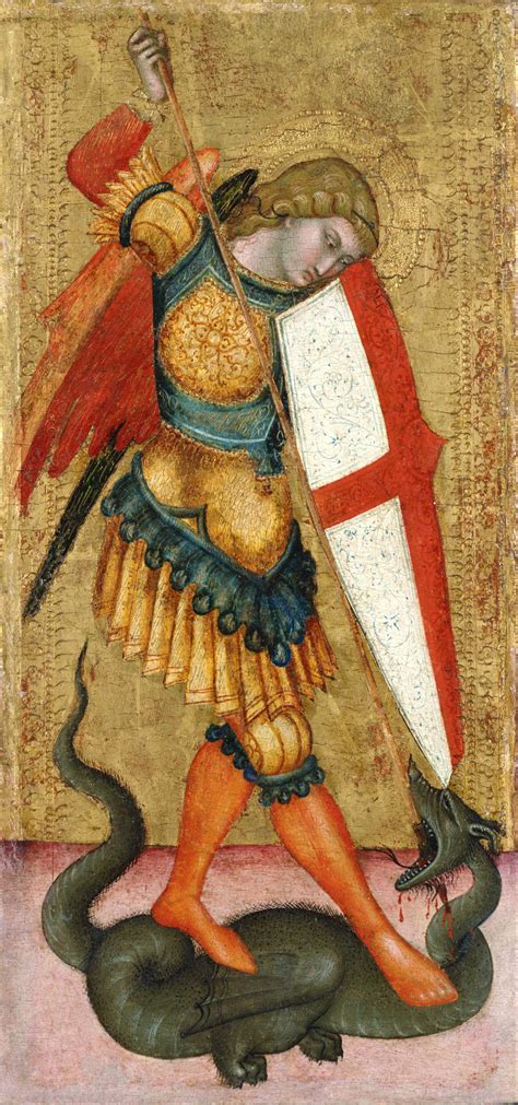 14th Century St Michael And The Dragon