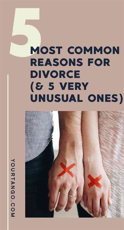 the 5 most common reasons for divorce and 5 very unusual ones reasons for divorce breakup