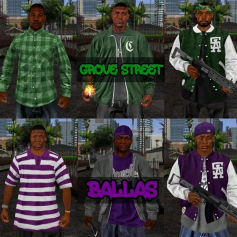 Gta San Andreas Grove Street And Ballas From Gta 5 For Mobile Mod