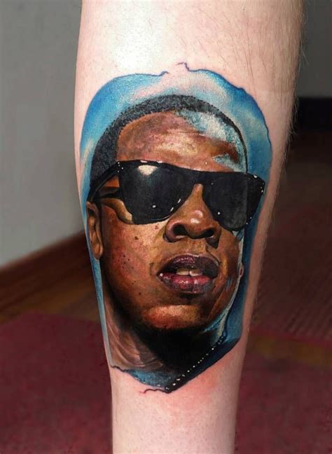 Tatuaje Realista De Jay Z Jay Z Tattoos Music Tattoos Star Tattoos Cool Tattoos Famous