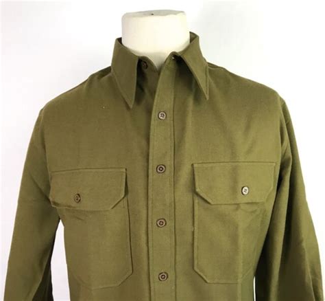 Wwii Us M1937 M37 Enlisted Nco Wool Combat Field Shirt Large Ebay