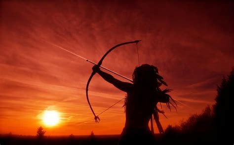 Earth Warrior Warrior Girl Archery Photography Arrow Art