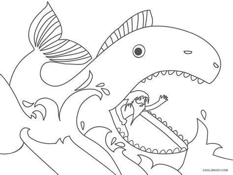 bible story coloring pages  printable jonah   whale coloring pages  kids