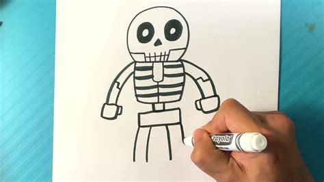 How To Draw Cartoon Skeleton Cartoon Drawings Halloween Drawings