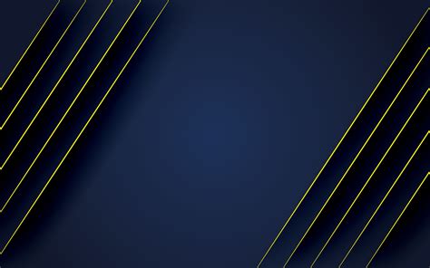 Abstract Navy Blue Background With Yellow Line And Shadow 3194724