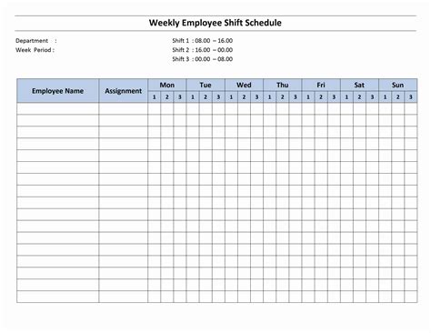 Adding that up 5 days a week means theyre spending 52.5 hours committed to work. Weekly 8 Hour Shift Schedule