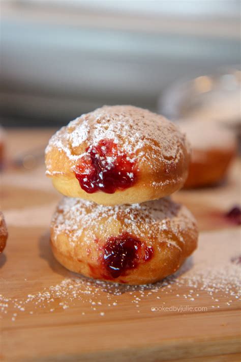 Jelly Donut Recipe Sufganiyot Video Cooked By Julie