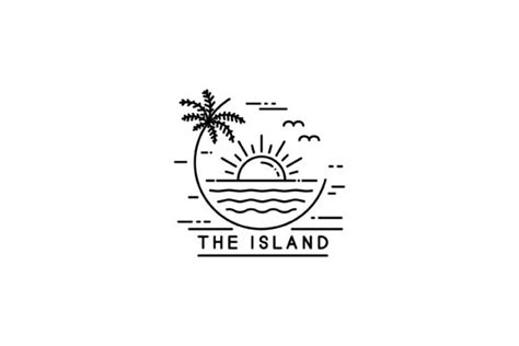 Tropical Island Graphic By Sabavector · Creative Fabrica