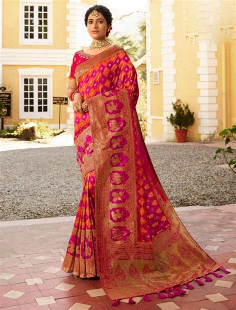 Pink Banarasi Silk Wedding Saree Sarees Designer Collection