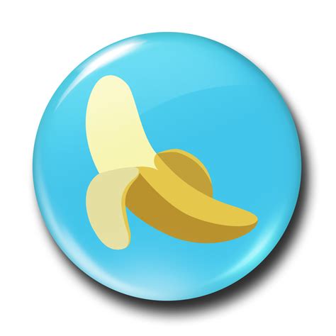 Banana Emoji - The Badge Works png image